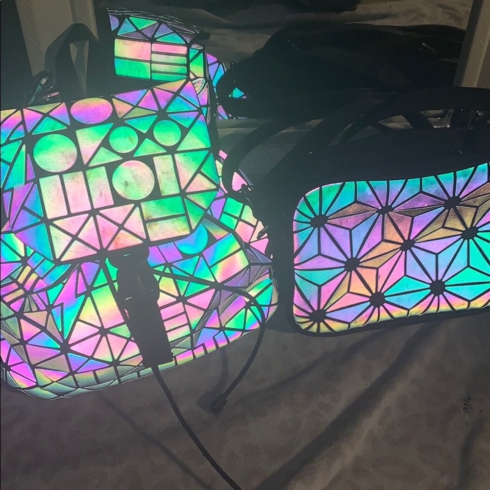 Reflective book bag and cross body bundle
